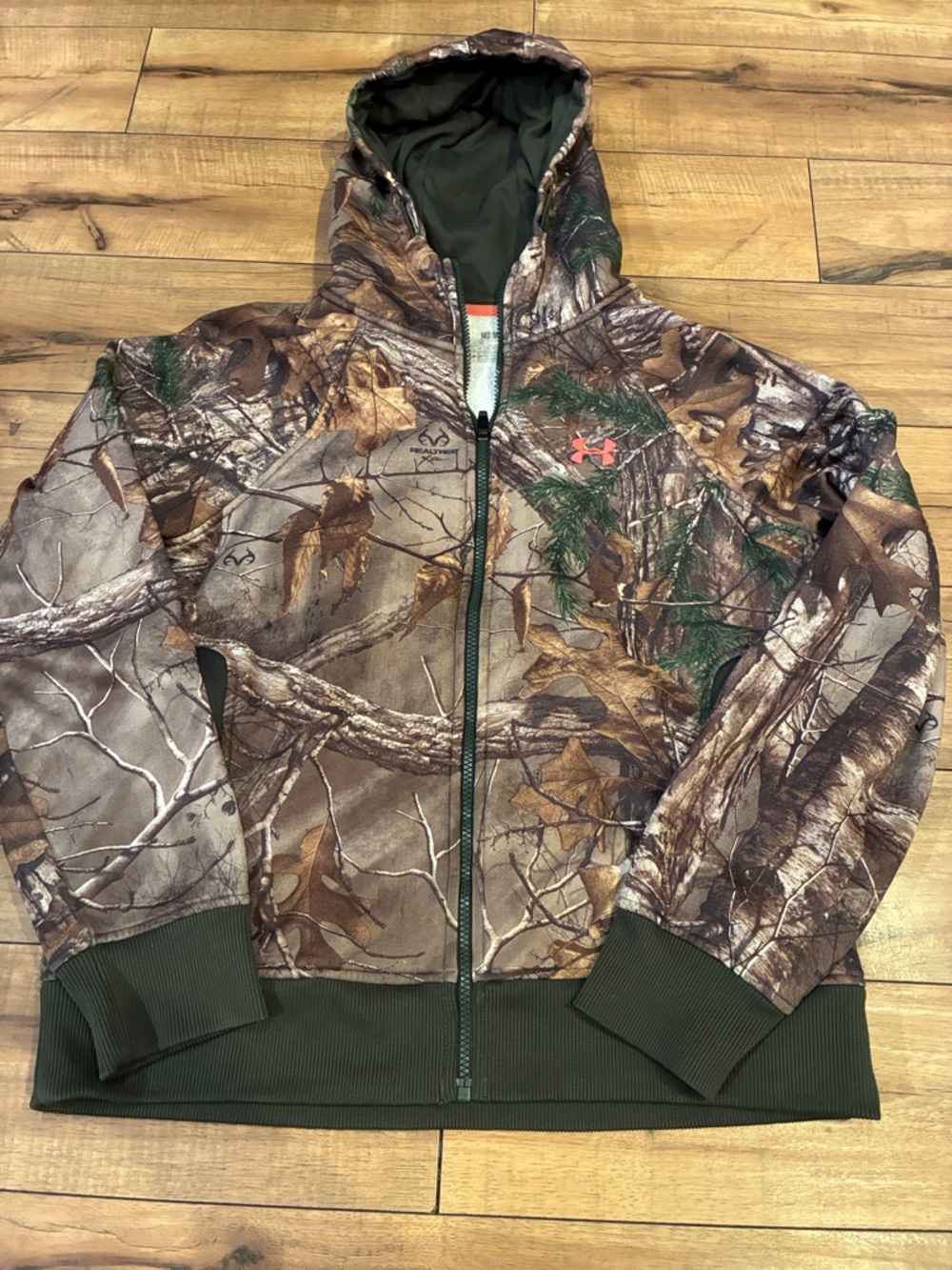 Under Armour Realtree Camo Hooded Full-Zip Jacket - Brown/Green